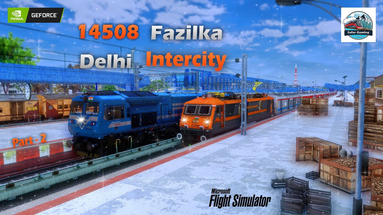Today Perallal Run LHB Vs ICF Track Sound 4K Realistic Graphic FULL HD Train Simulator Part-2