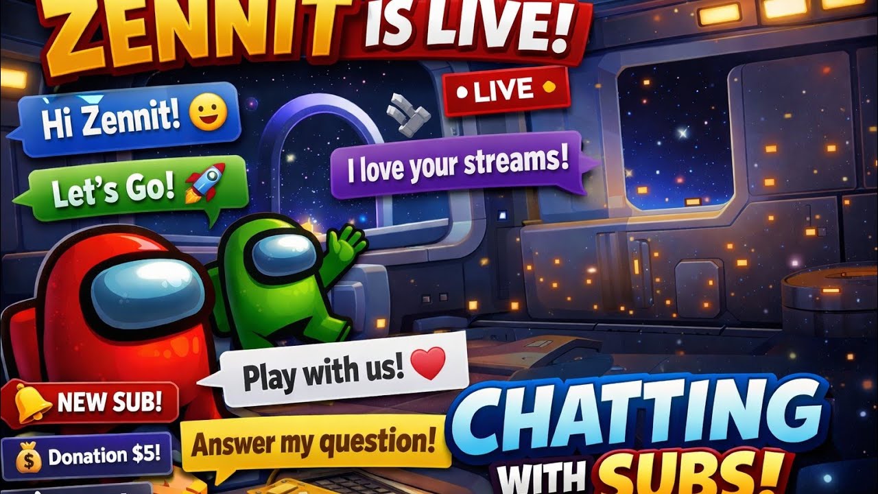 AMONG US LIVE WITH AND CHATTING WITH SUBSCRIBERS   #trending #among us