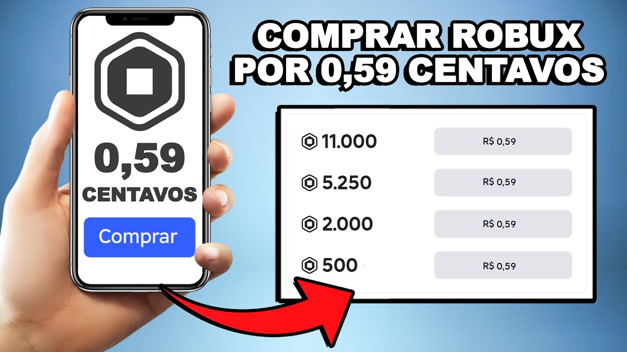 COMO COMPRAR ROBUX POR 0,59 CENTAVOS NO ROBLOX