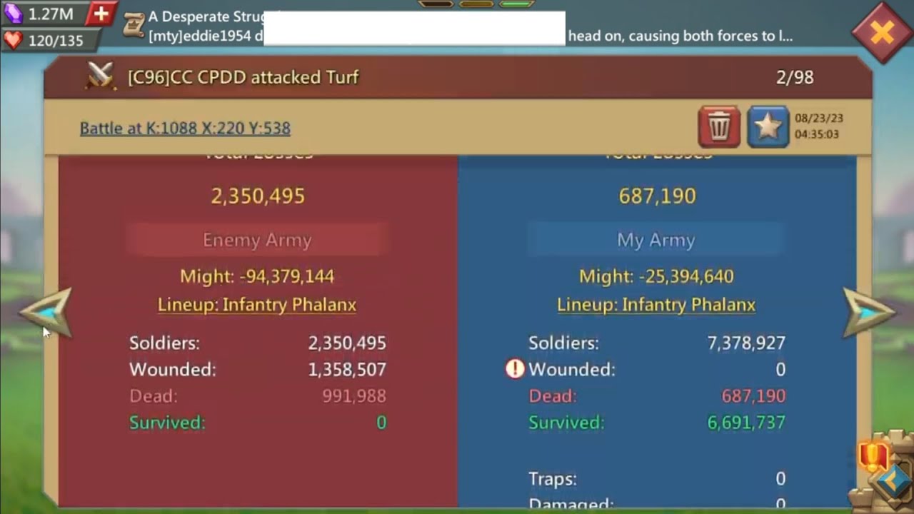 10m Troops Capped 6 Rally While Asleep | Trap Hero 11k lords mobile | lords mobile titen