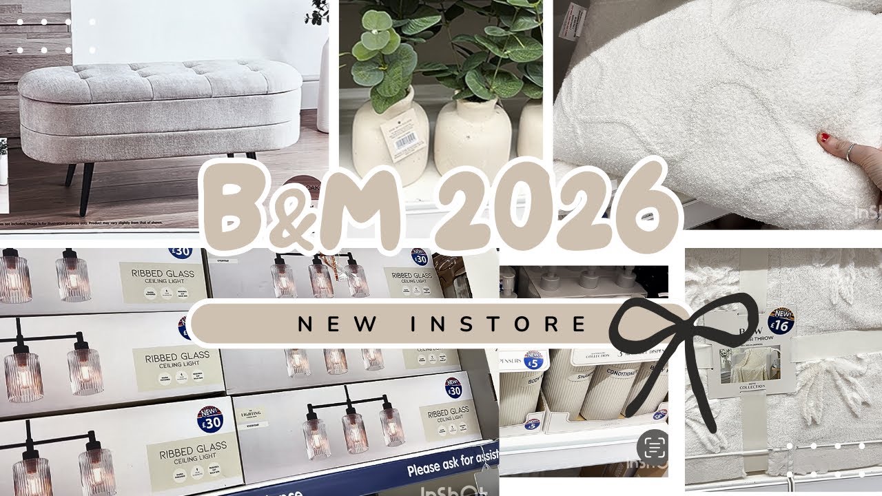 New in B&M for 2026 🤎 home decor and special buys 