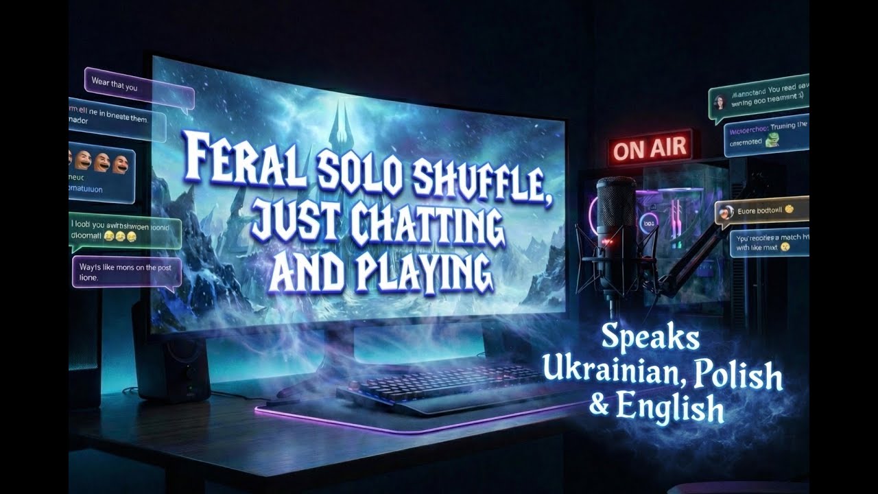 Перший розмовний стрім Feral PVP Solo Shuffle Live | Andy Edmontana