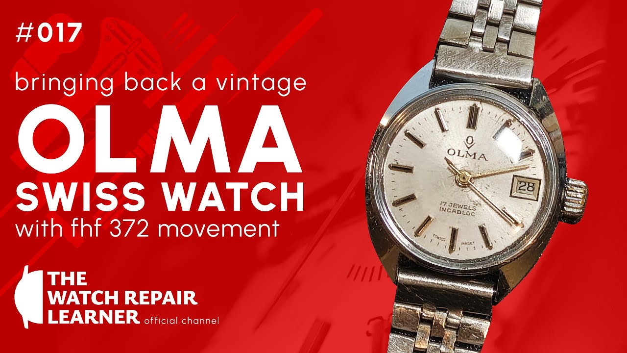 Bringing Back a Vintage Olma Swiss Watch with FHF 372 movement