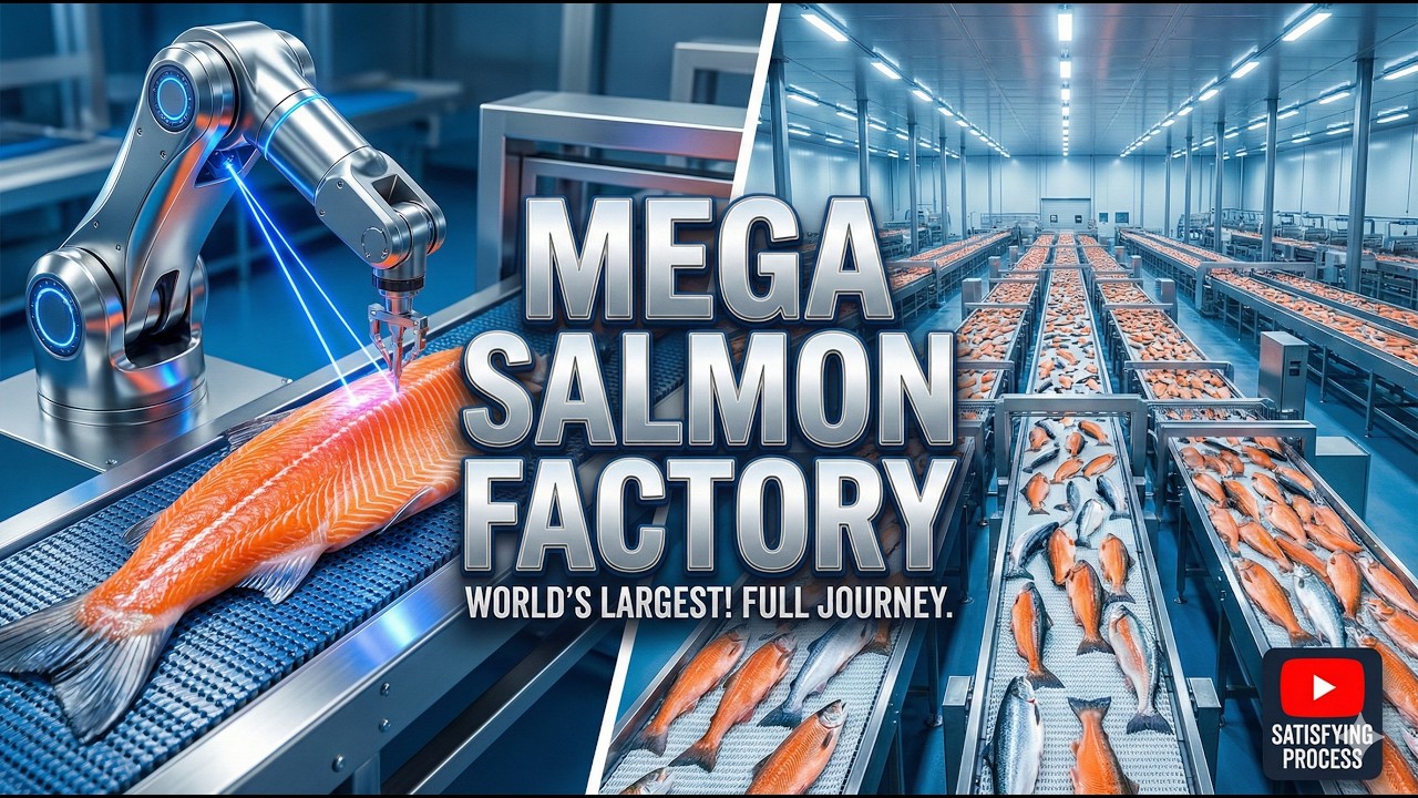 Inside the World's Largest High-Tech Fish Processing Factory Full Salmon Journey