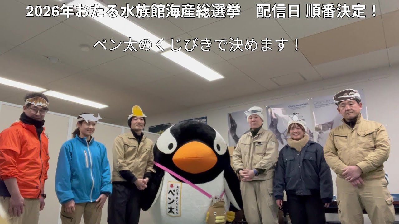 おたる水族館海産総選挙　配信日決定！