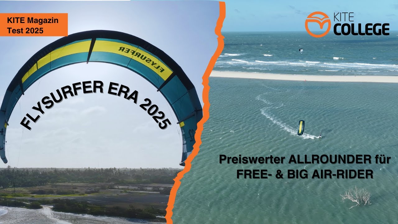 Kitecolllege I KITE Test I Flysurfer Era I Freeride, Bigair, Weltrekord, Tubekite Hugo Wiggelsworth