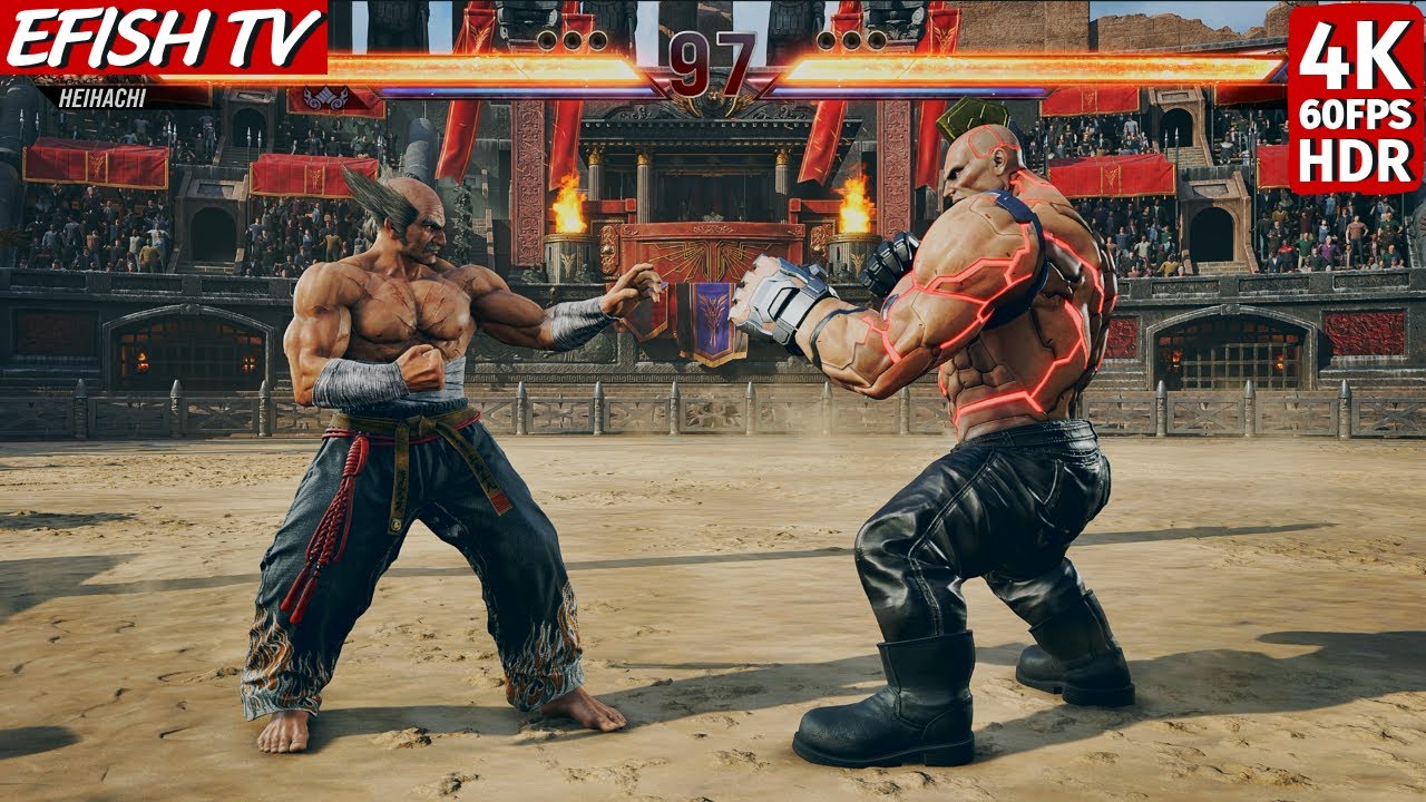 Heihachi vs Jack-8 (Hardest AI) - Tekken 8