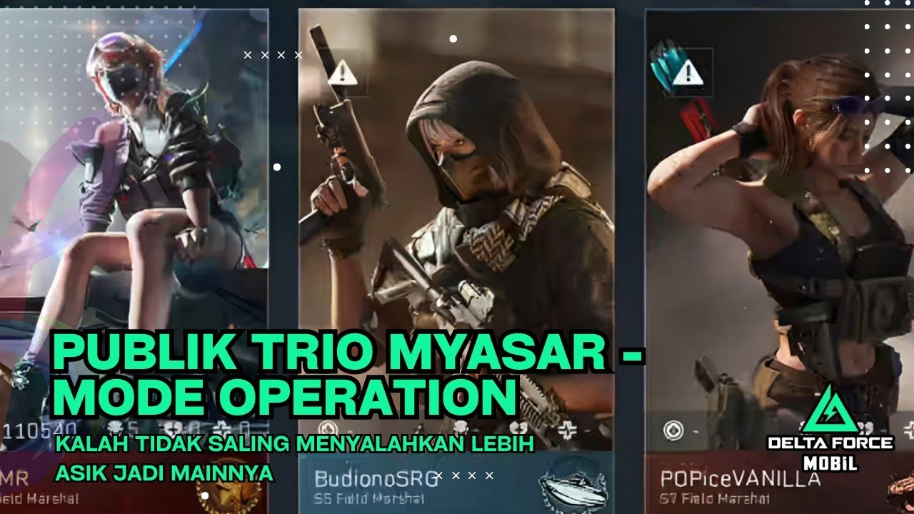 Publik Trio Nyasar Mode Operation Main - Kalah Tidak Saling Menyalahkan 