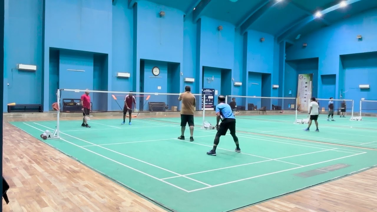 Doubles Badminton Match 🏸⚡ Coordination, Speed & Smashes! #BadmintonDoubles #teamworkgame