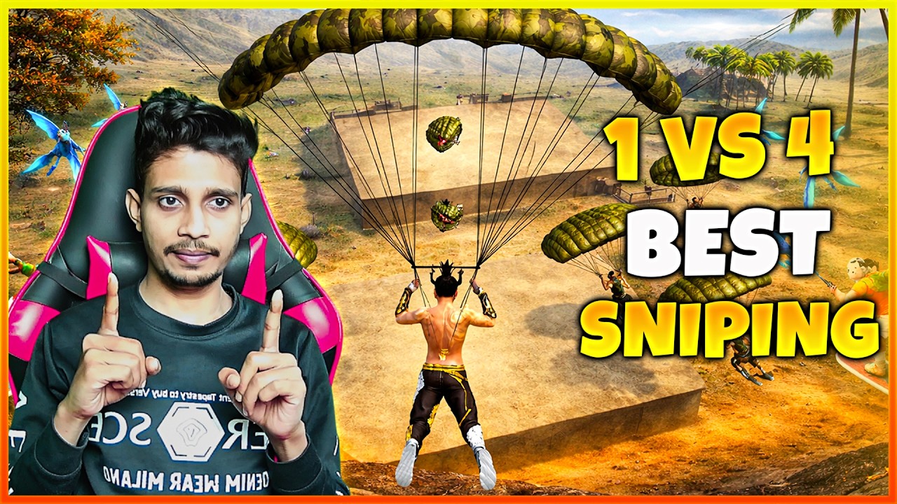 AWM দিয়ে Solo Vs Squad 😈 | 16 Kills 💥 99% Headshot Rate | Full Gameplay Free Fire