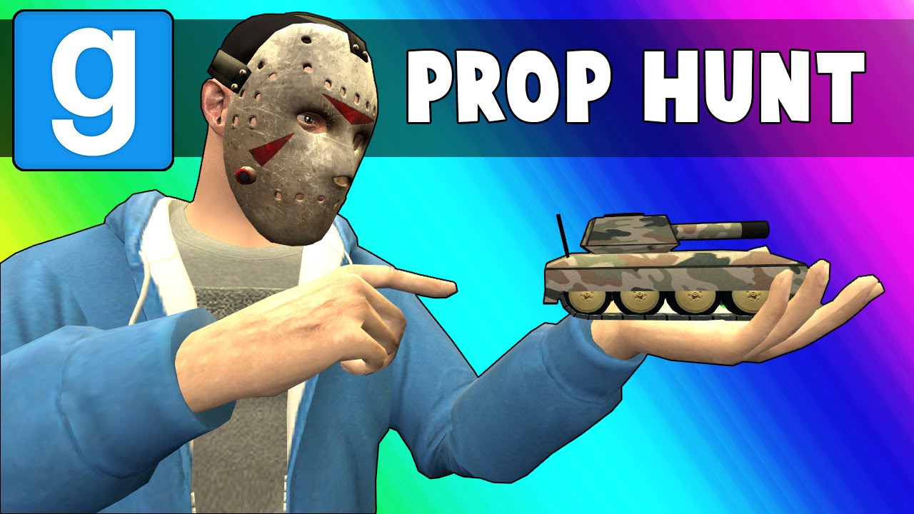Gmod Prop Hunt Funny Moments - Crayons & Tanks! (Garry's Mod)