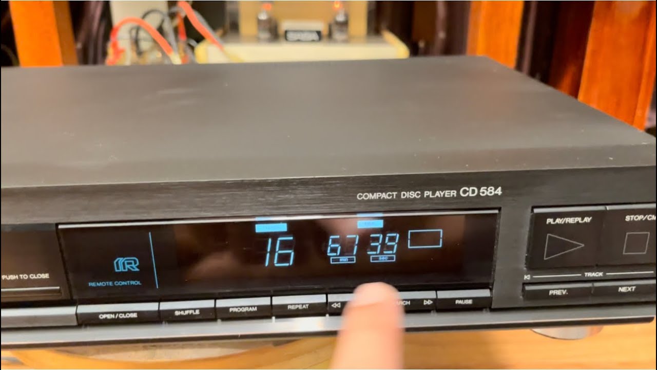 Tuyệt phẩm Đầu CD PHILIPS 584_Giải mã huyền thoại TDA1541A_Mắt CDM4/19_❌ĐÃ BÁN❌