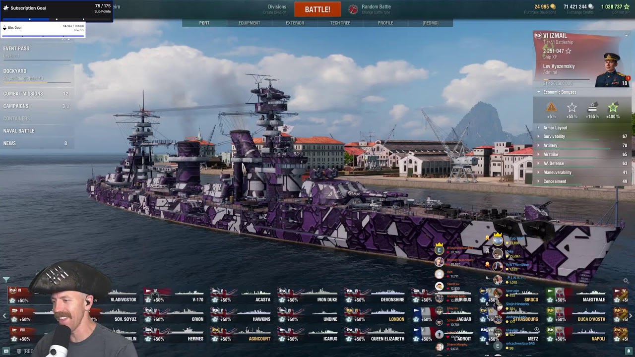 #1 World of Warships Livestream