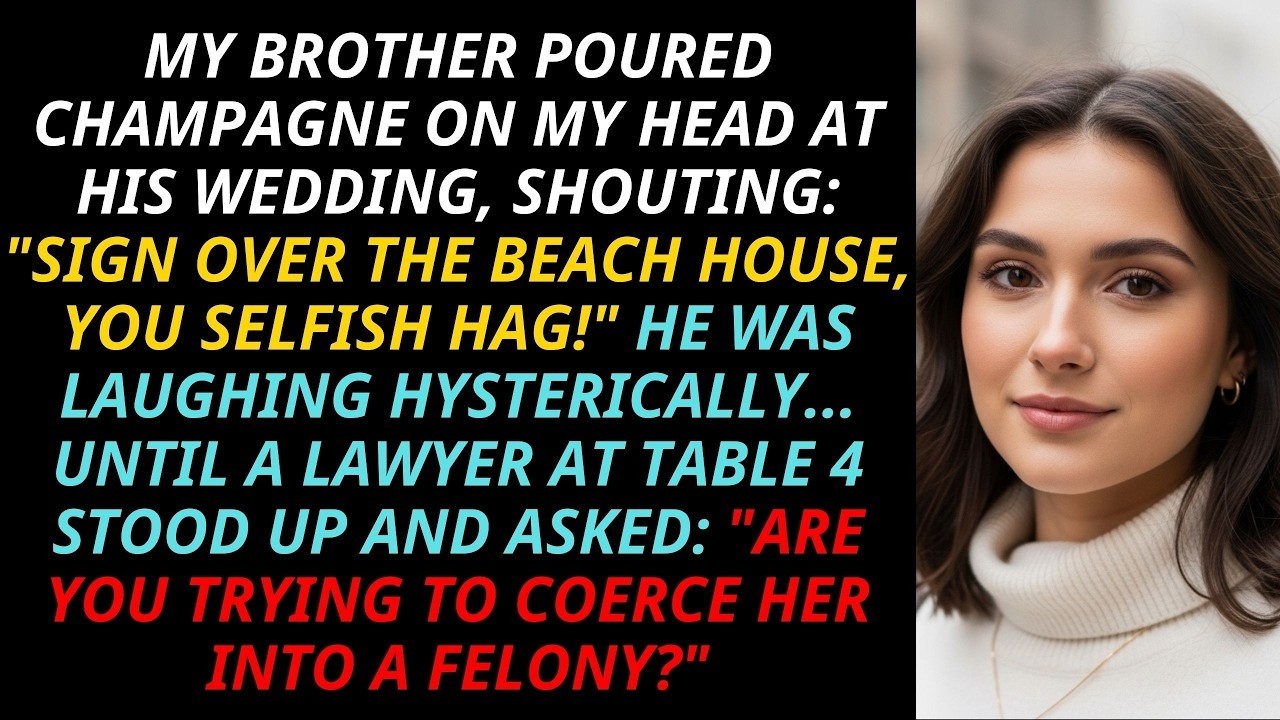 My Brother Poured Champagne On Me: ‘Sign Over The Beach House!’ — Until A Lawyer Stopped The Wedding