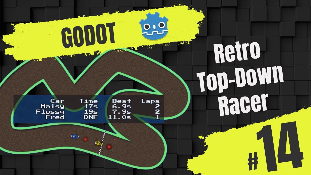 Создайте 2D-гонку с видом сверху в Godot 4.5+! Часть 14 — Добавление интерфейса