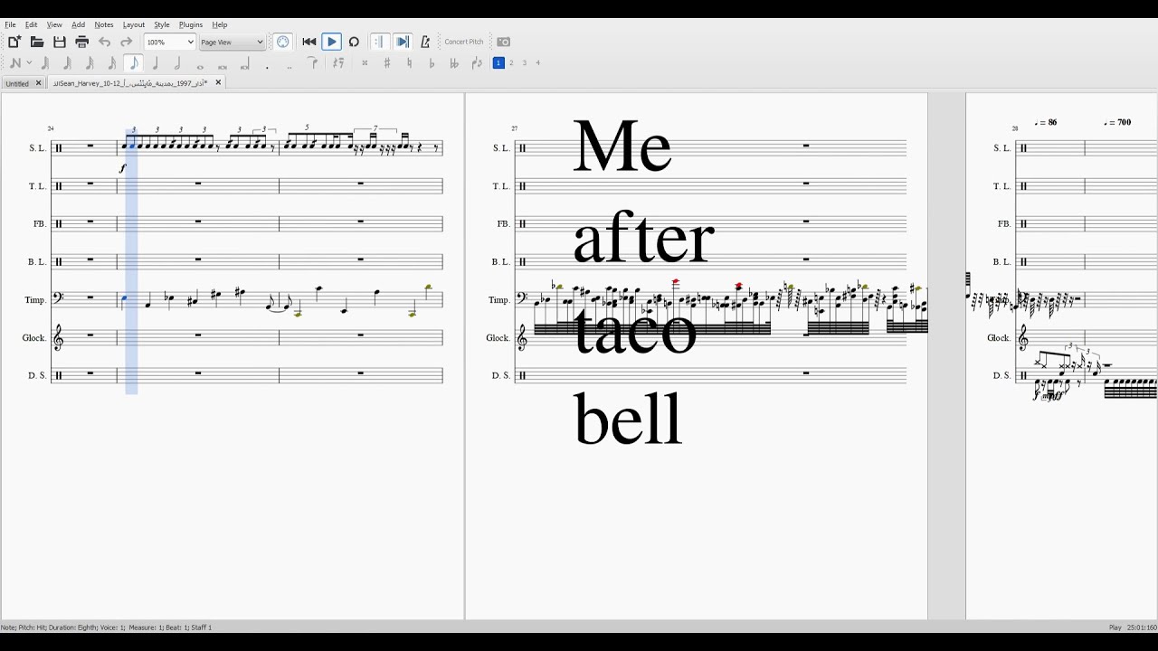 Stony Wood Elementary Drumline warm up packet