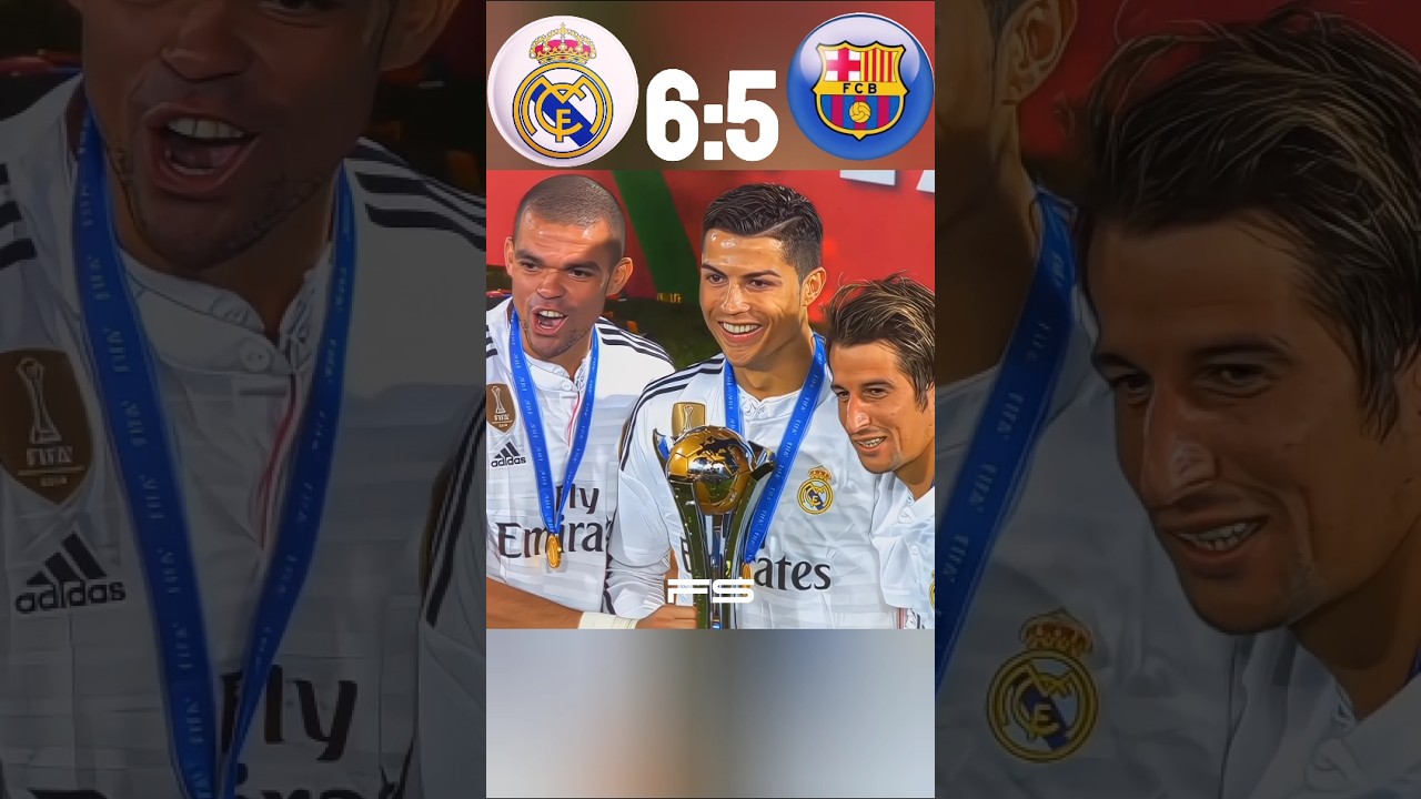 The Day Ronaldo💥 Real Madrid vs Barcelona❤ Extended Goals & friendly match | #football #shorts #cr7