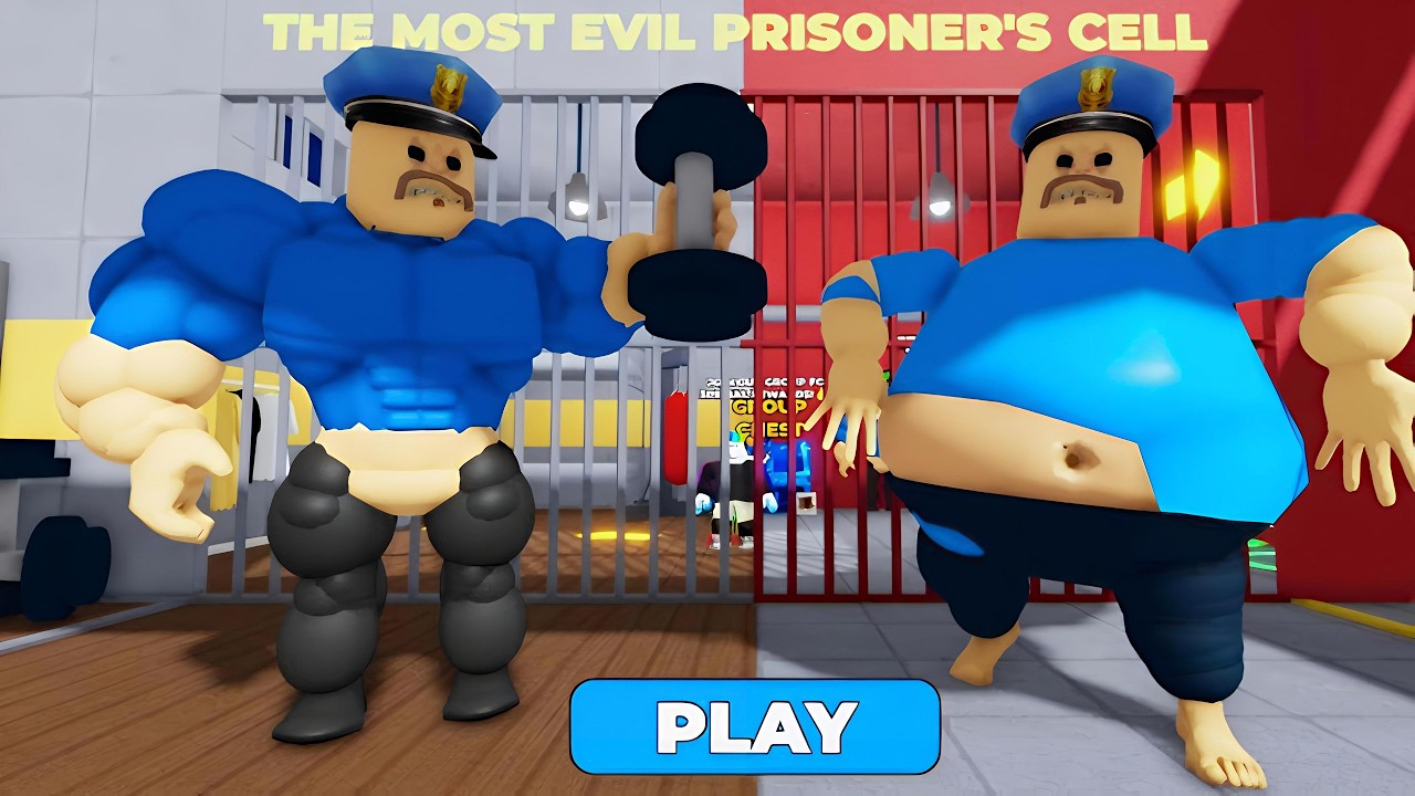 FAT BARRY 🆚 STRONG BARRY – EPIC PRISON RUN BATTLE! 🔥 (Roblox Obby)