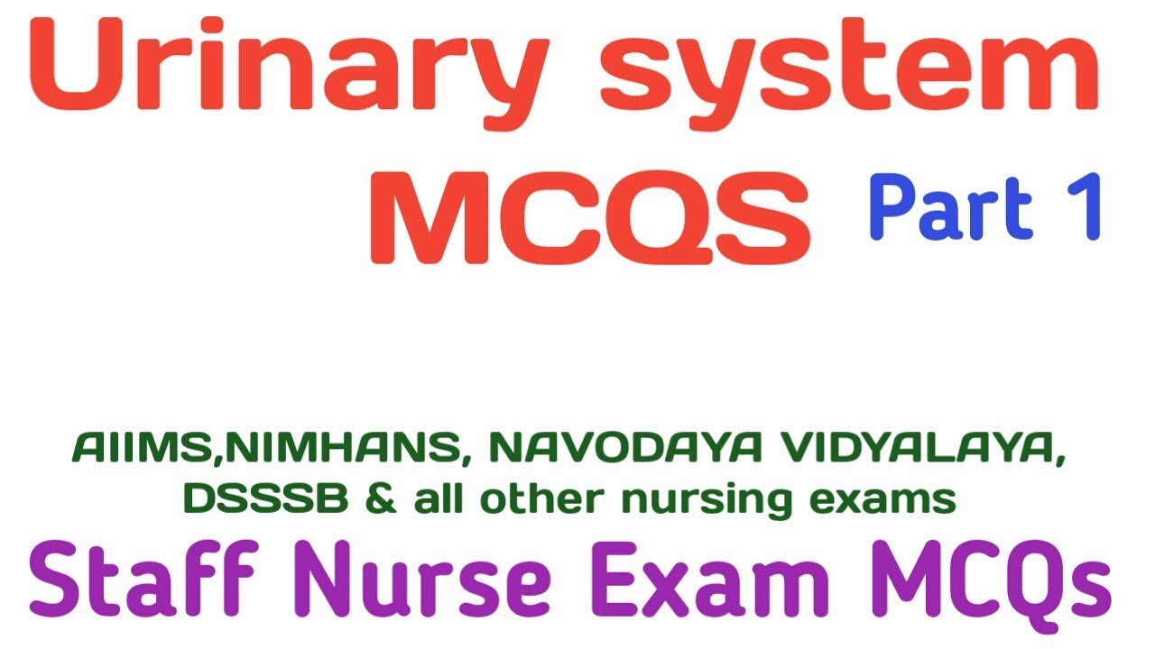 Urinary system MCQs | Part 1 | Excretory system | AIIMS | NIMHANS | Navodaya vidyalaya | DSSSB