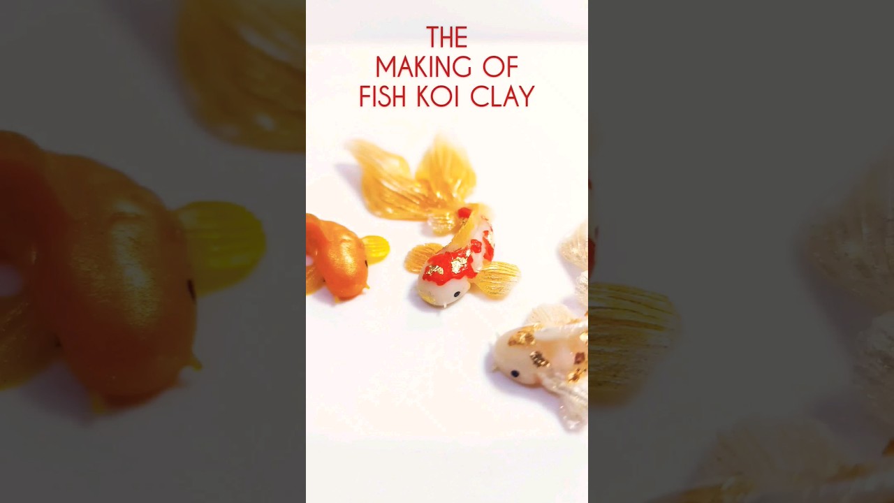The Making of Fish Koi with Polymer Clay~ #handmadejewelry #polymerclay #fishkoi #earrings #art