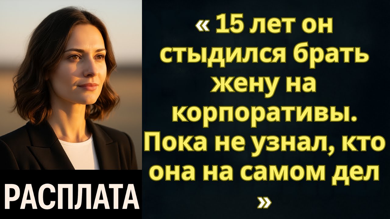 15 лет он стыдился брать жену на корпоративы. Пока не узнал, кто она на самом деле.