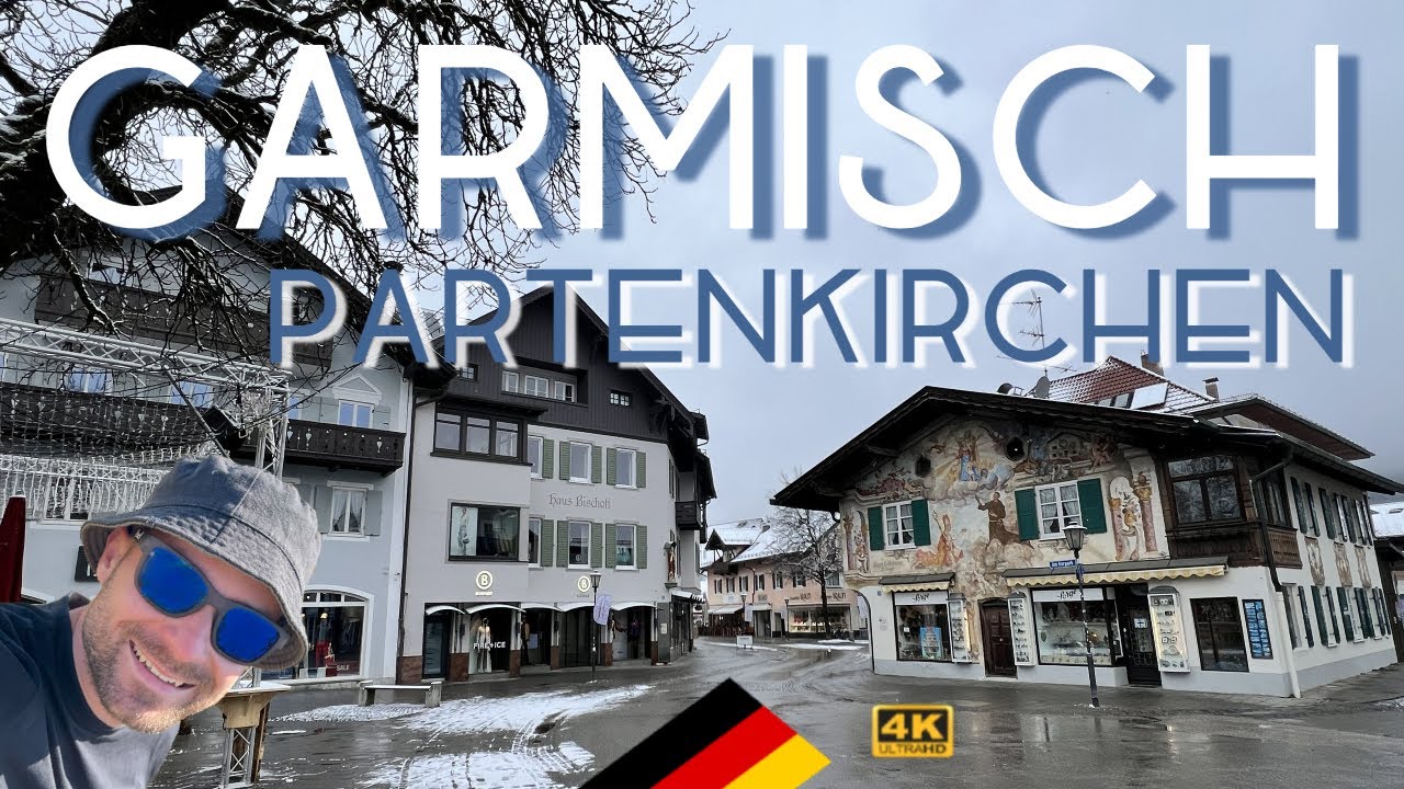 GARMISCH-Partenkirchen Walk Tour 4K - Bavaria, Germany Walking Tour POV 🇩🇪 GARMISCH Old Town • GaPa