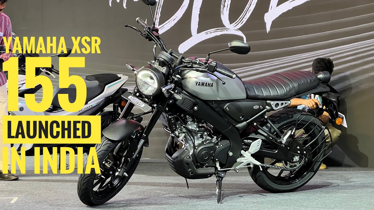 Первый взгляд на Yamaha XSR 155 — выпущен за 1,50 лакха рупий | @MotorBeam