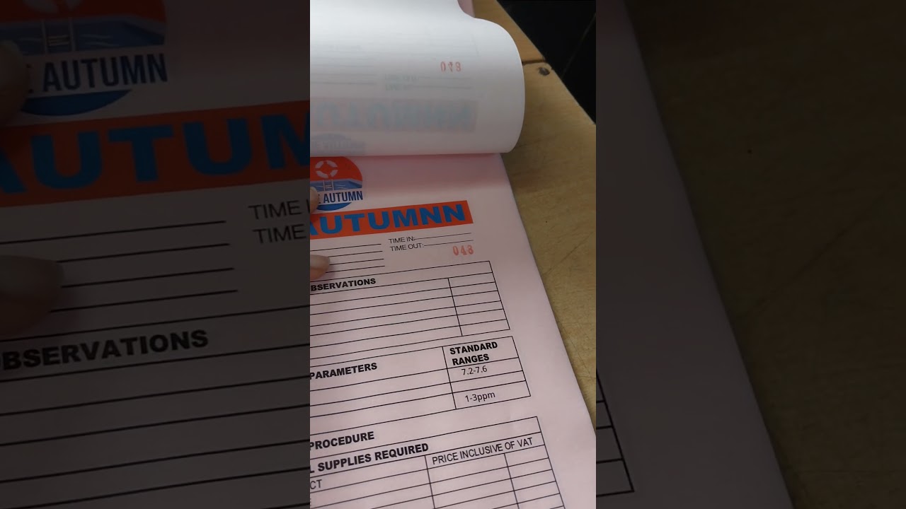 Receipt books