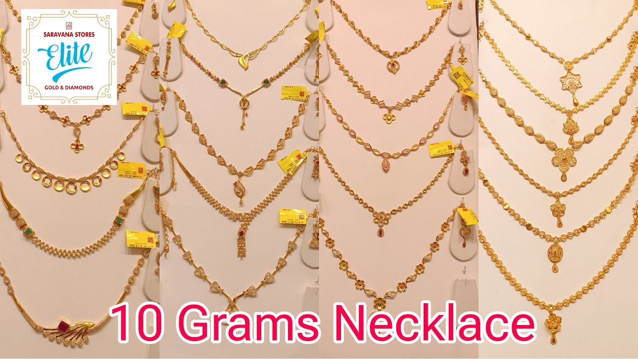 Saravana Stores Elite Gold Necklace Collections |Fancy Necklace Collections