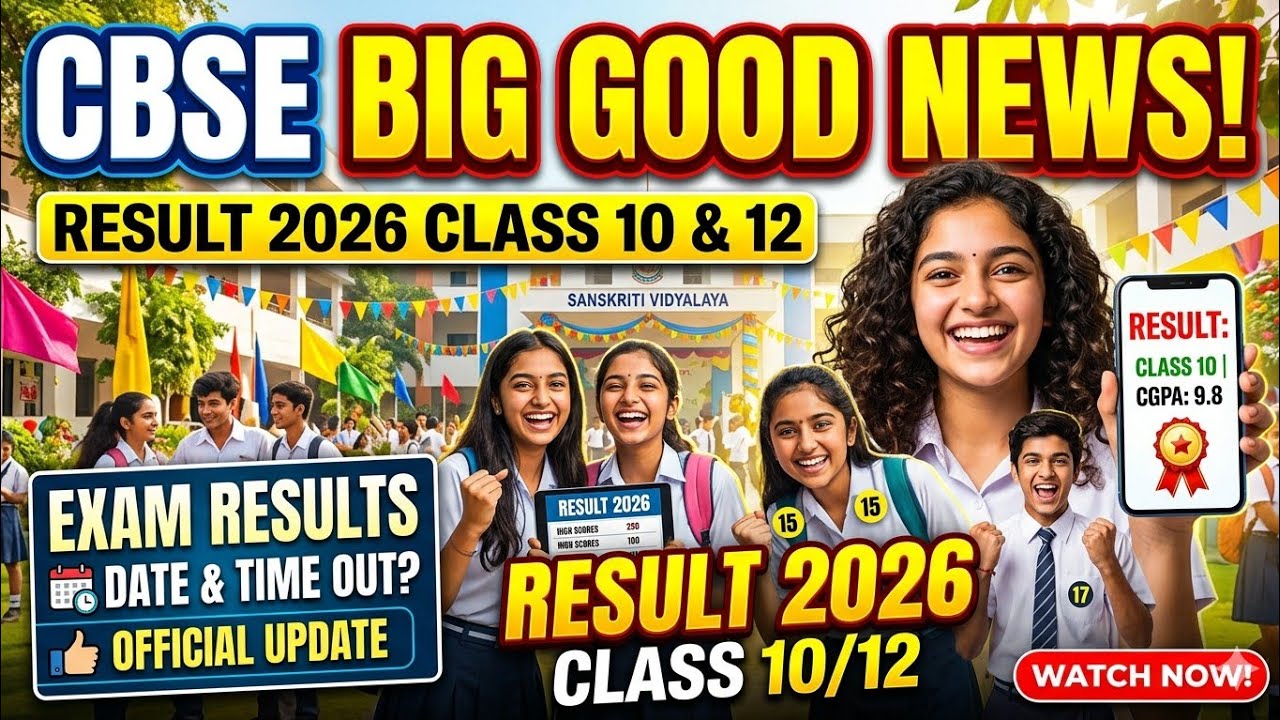 CBSE Big Good News! Class 10 & 12 Result 2026 Date Out? 😱 | CBSE Result 2026 Official Update