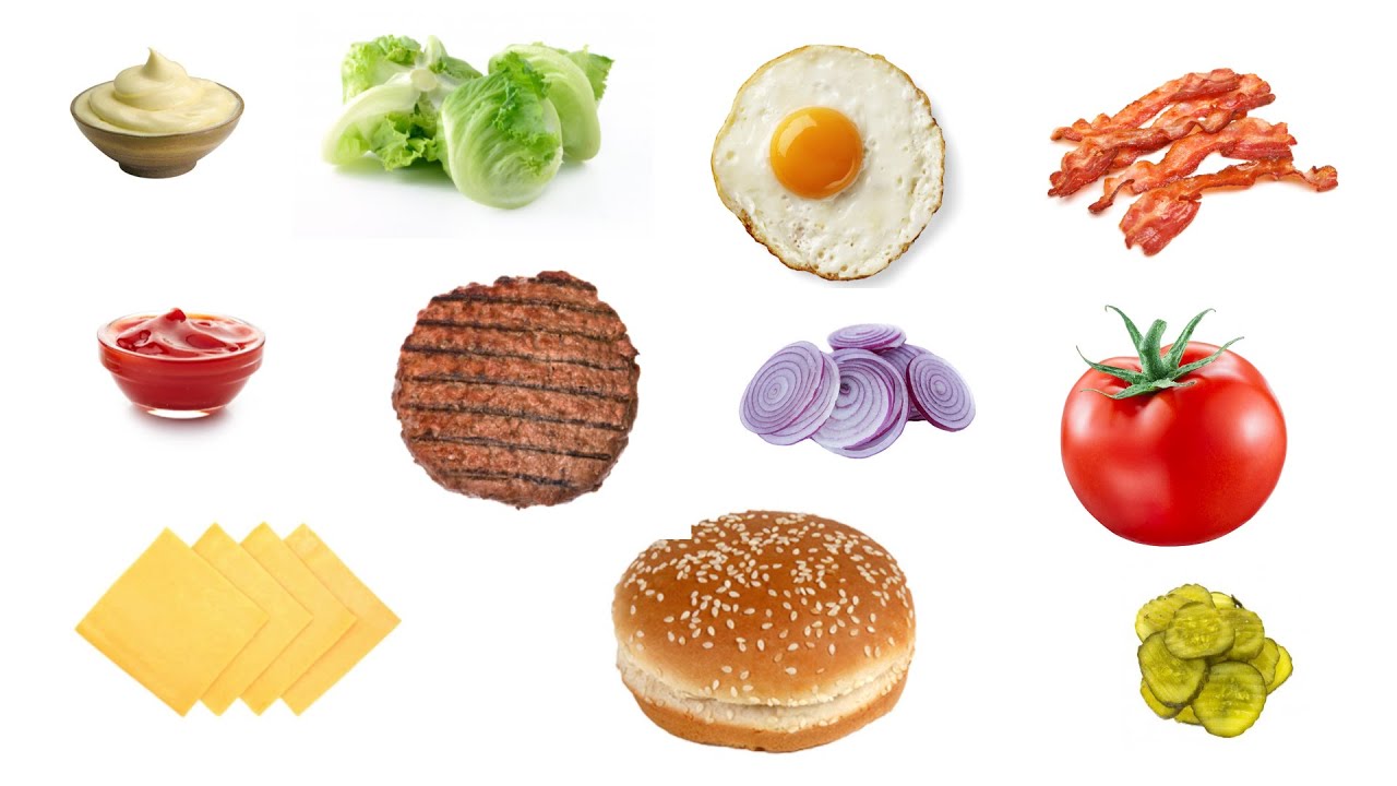 English Vocabulary - HAMBURGER FILLINGS