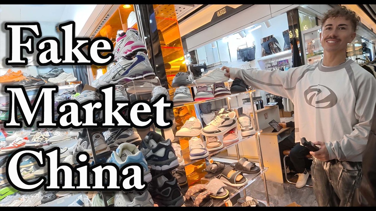 Fake market China with Elliot Page. Shoes and Clothing Reps / Counterfeits Exposed.