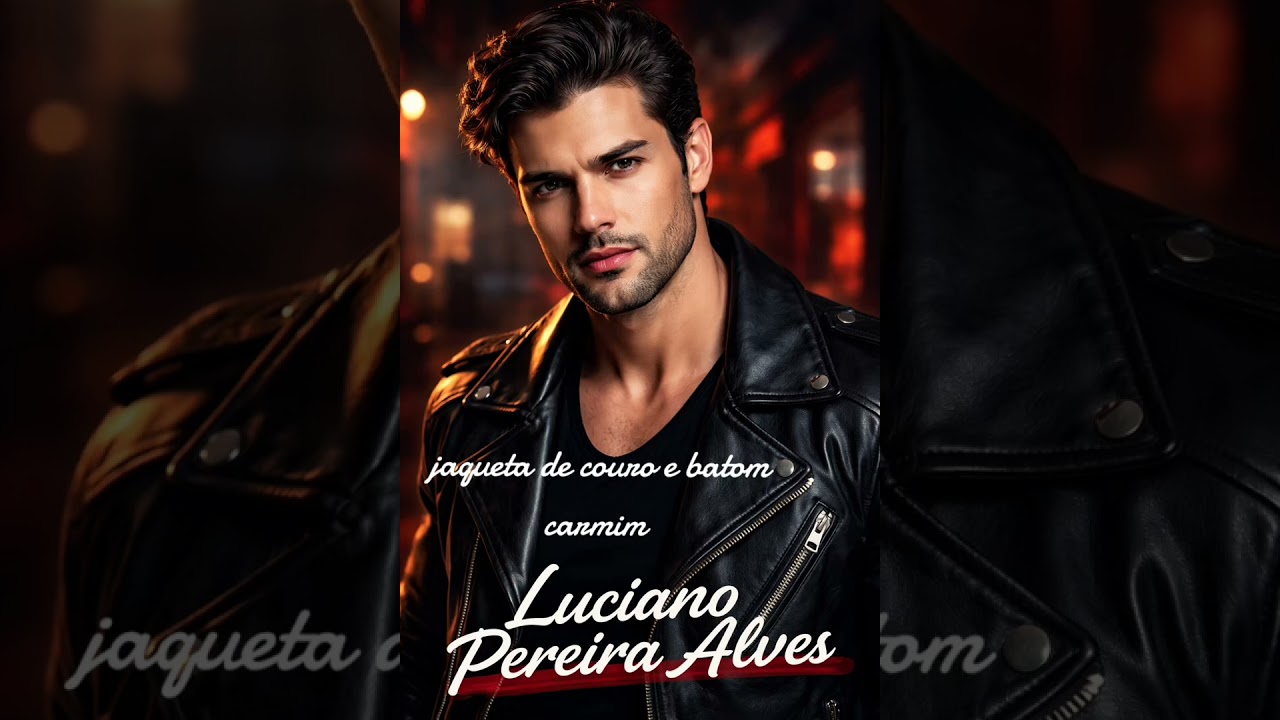 Jaqueta de couro e batom carmim.. compositor Luciano Pereira Alves 