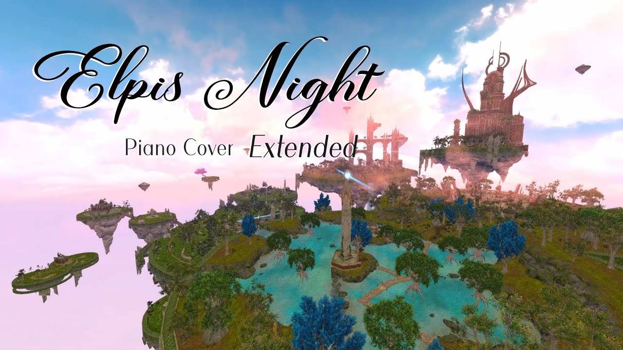 FFXIV エルピス 夜 作業用BGM - 古の星空 - FINAL FANTASY 14 暁月のフィナーレ(Piano Cover)