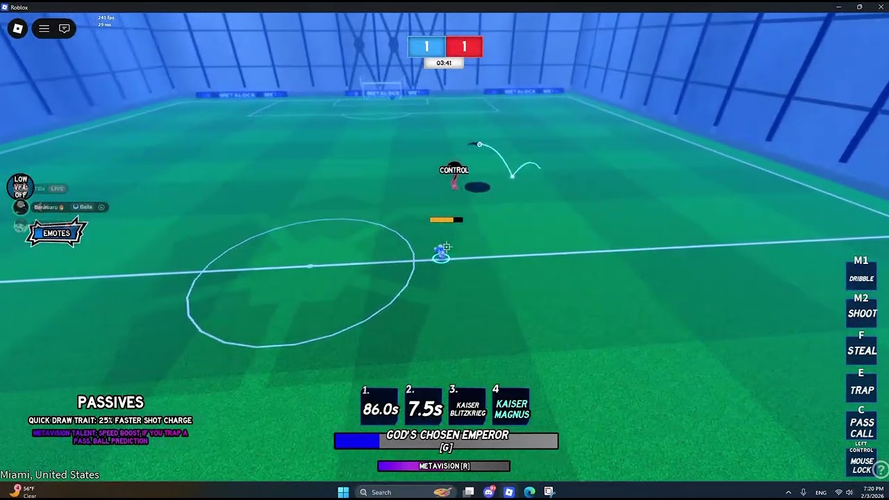 doing my tryouts for a new club in meta lock 1 v 1,1 out of 2