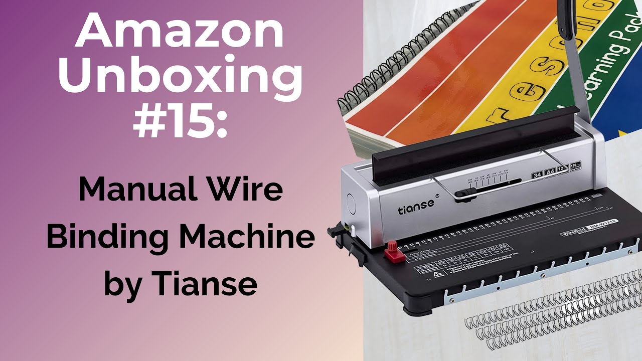 Unboxing a Wire Binding Machine by Tianse