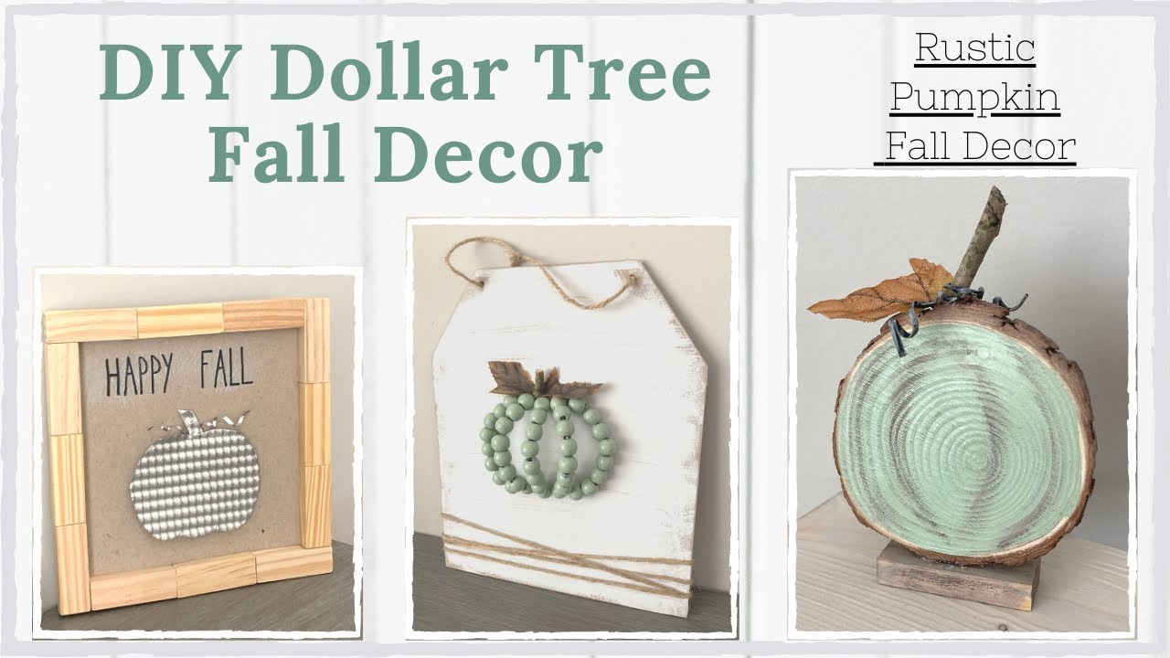 DIY DOLLAR TREE FALL DECOR // DIY Rustic Fall Decor On A Budget //Easy Crafts // BlondieNextDoor