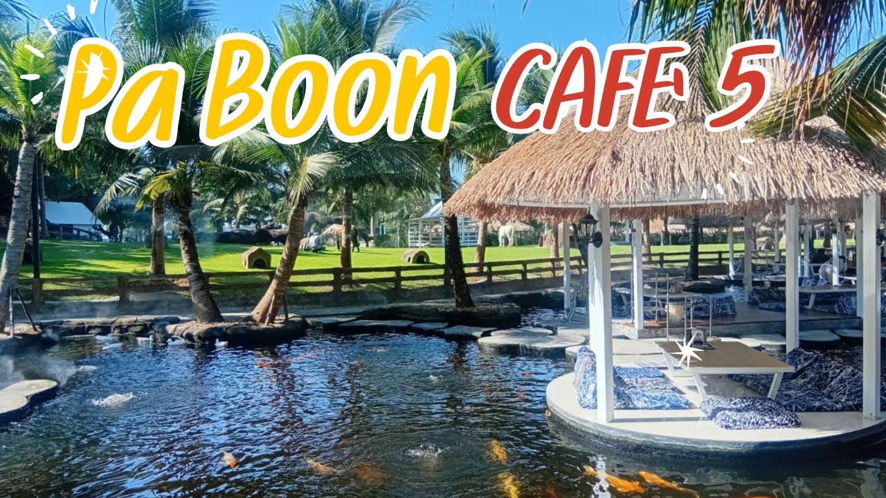 Great Family Spot in Pattaya? Dinosaurs, Koi Pond, Animals & Waterfall at Pa Boon Cafe 5