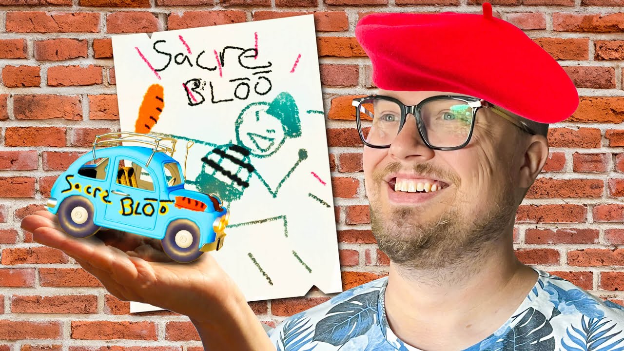 Målar Stadens Bil Och Mobbar Fransmän