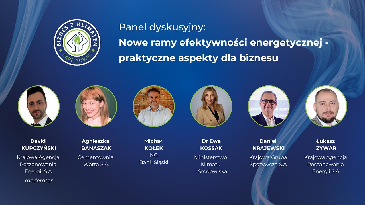 Biznes z Klimatem - Panel: Nowe ramy efektywności energetycznej - praktyczne aspekty dla biznesu