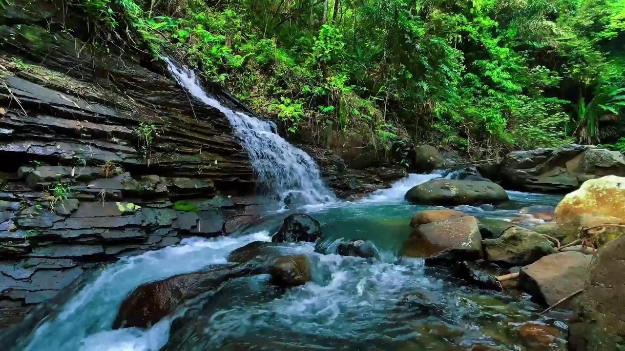 Waterfall Sounds for Sleeping | Deep Sleep Waterfall White Noise & River Sound