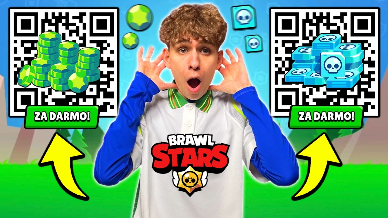 NIE ŻARTUJĘ!🤯NOWE DARMOWE KODY QR w BRAWL STARS! *DZIAŁAJĄ KAŻDEMU*😍