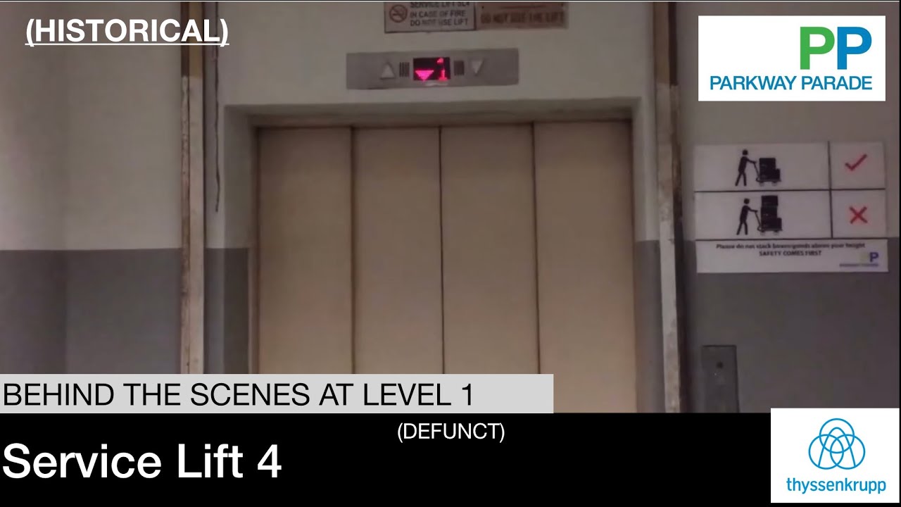 (HISTORICAL) Parkway Parade || Behind The Scenes of Service Lift SL4 operations from Level 1