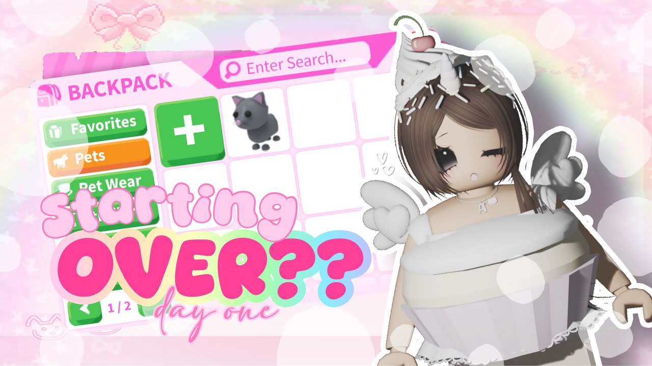 𑣲 У меня НИЧЕГО нет... Начинаю всё сначала в Adopt Me, день 1 #adoptme #roblox ᧔ෆ᧓⋆.˚