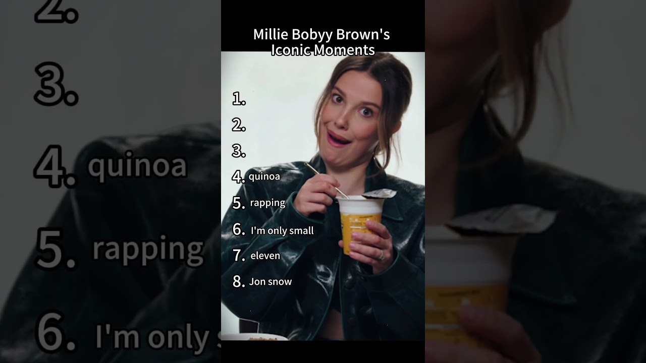 Ranking Millie Bobby Brown&ldquo;s iconic moments #entertainment #funny #ranking