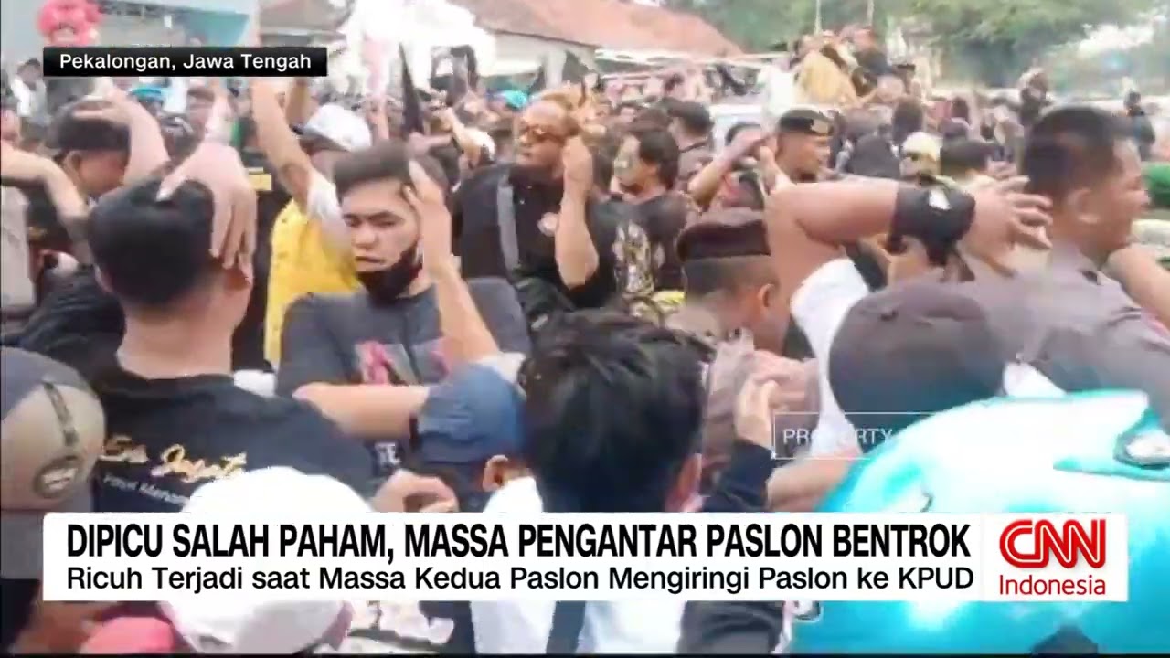 Dipicu Salah Paham, Massa Pengantar Paslon Bentrok