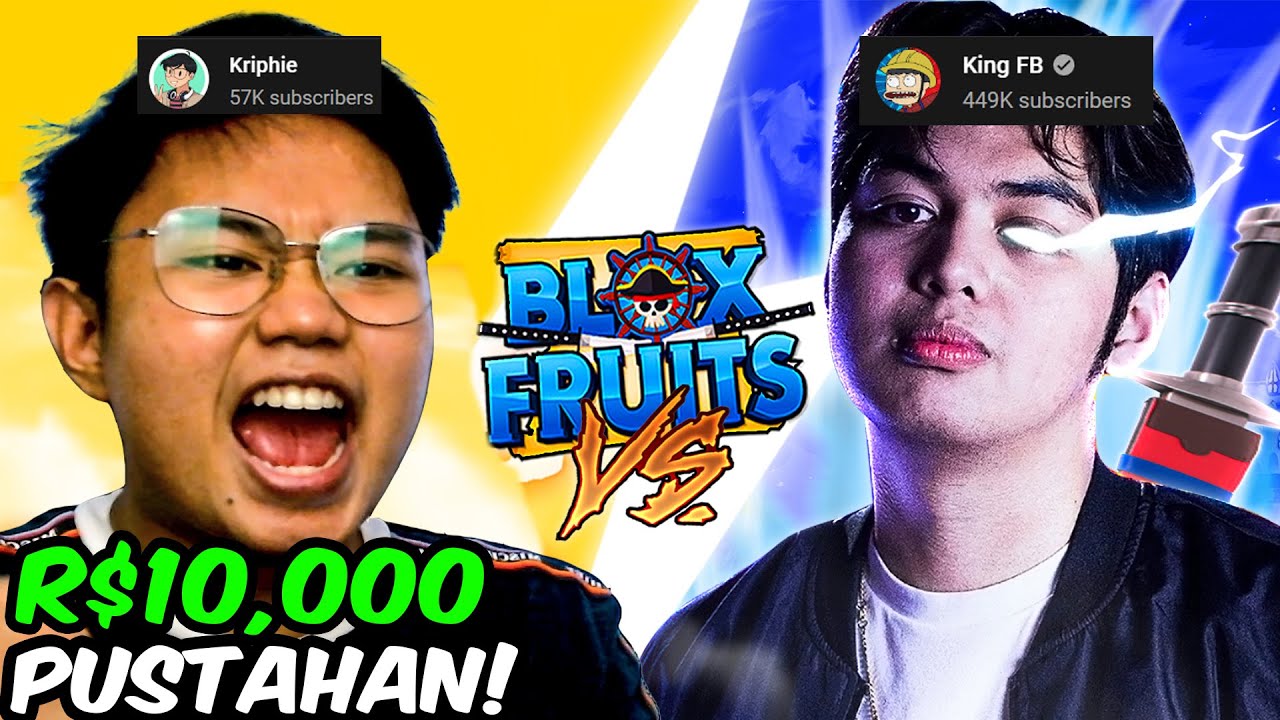 KINGFB VS @Kriphie! 10K ROBUX PUSTAHAN! | Roblox (BloxFruits #37)