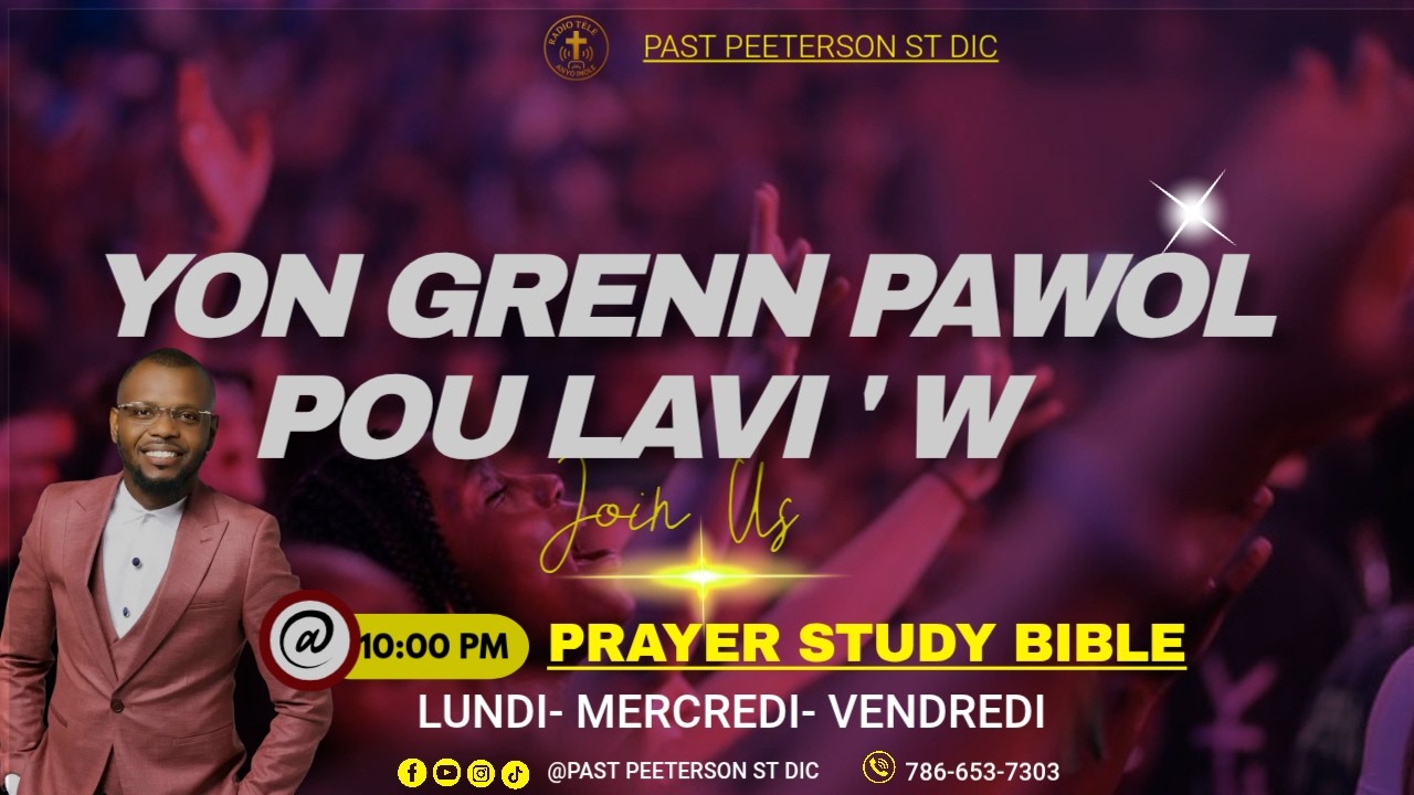 MOUTE VIN PRIYE / PAST PEETERSON ST DIC 3/6/2026  TON CRI VA ACTIVER L'ATMOSPHERE CELESTE