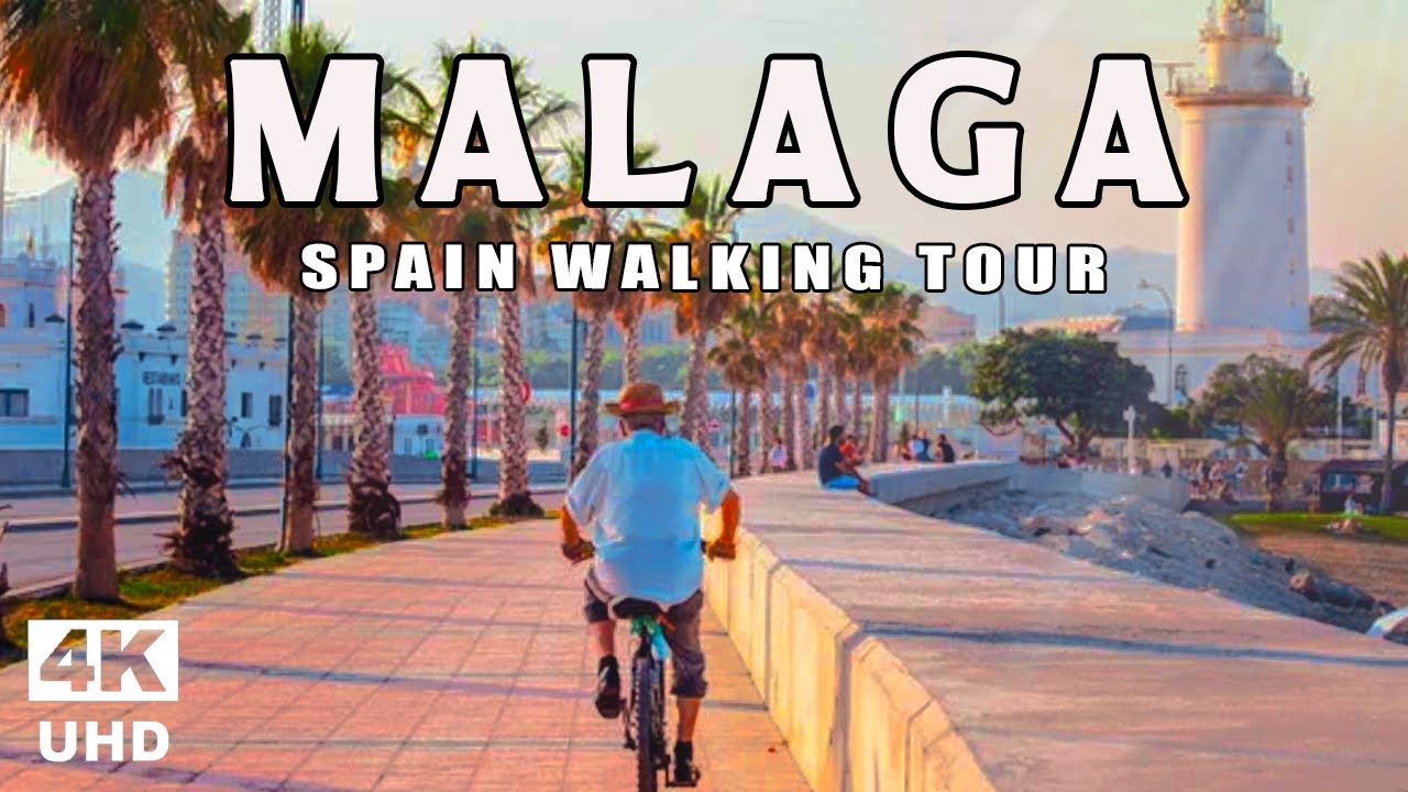 Málaga Spain - Mediterranean Paradise on Costa del Sol ☀️ | 4K UHD, Binaural, Captions