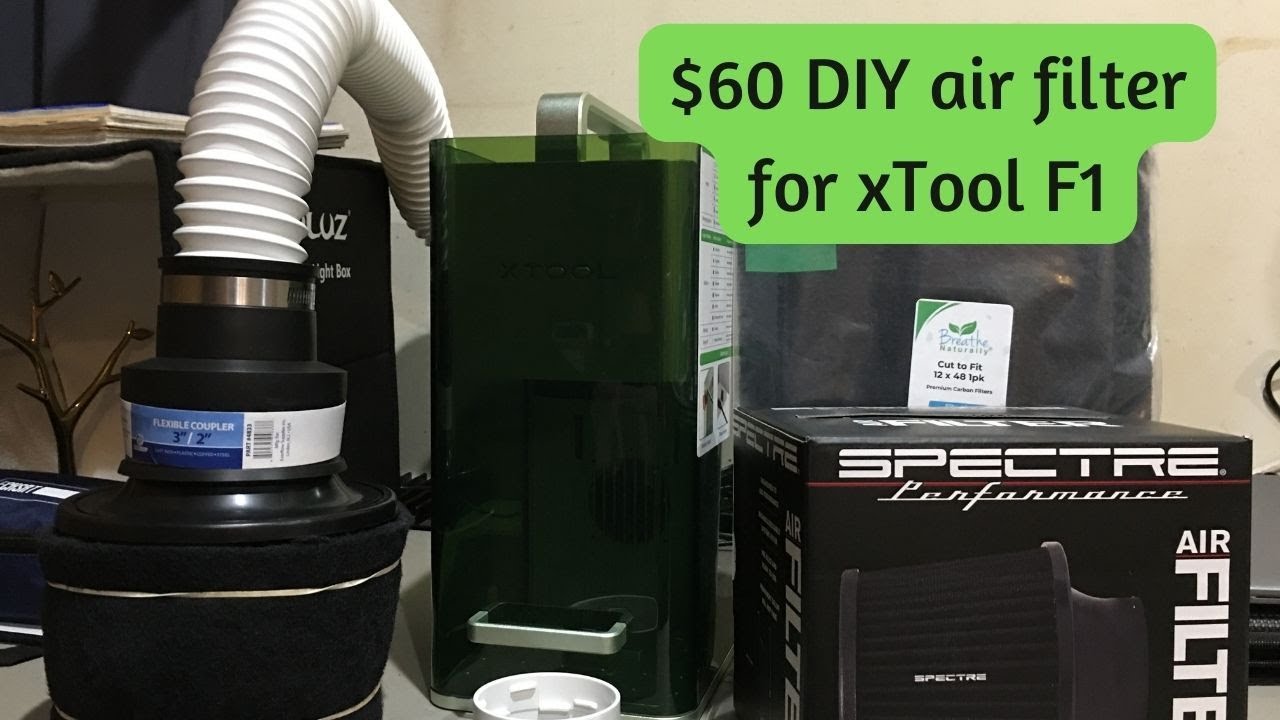 Save $340 or more making a DIY air filter for xTool F1 laser engraver